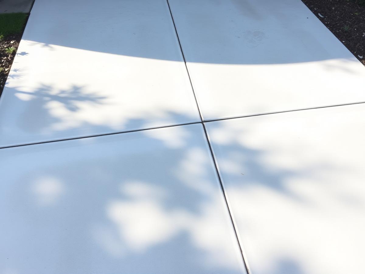 Driveway pressure washing — after
