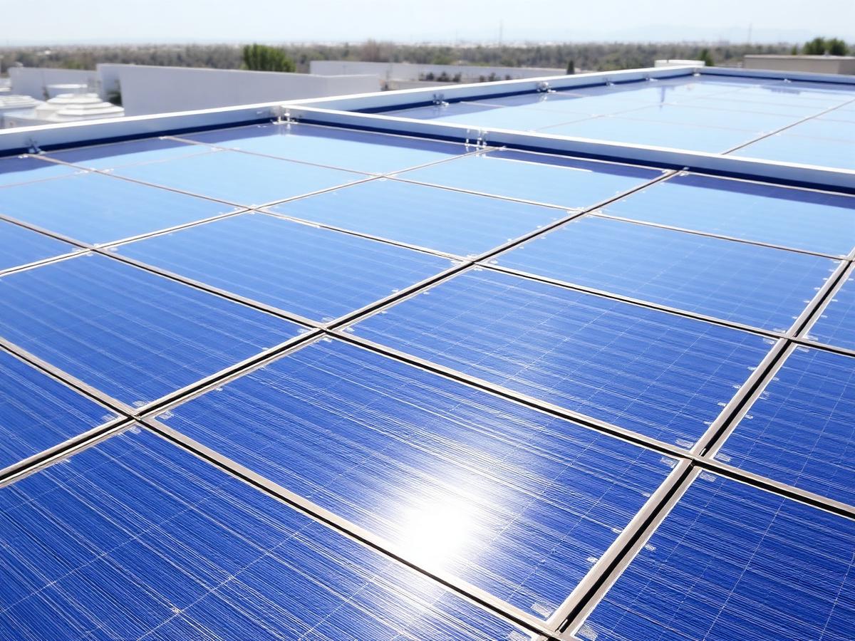 Solar panel cleaning — after